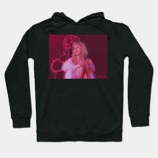 Aurora Aksnes pink neon print Hoodie